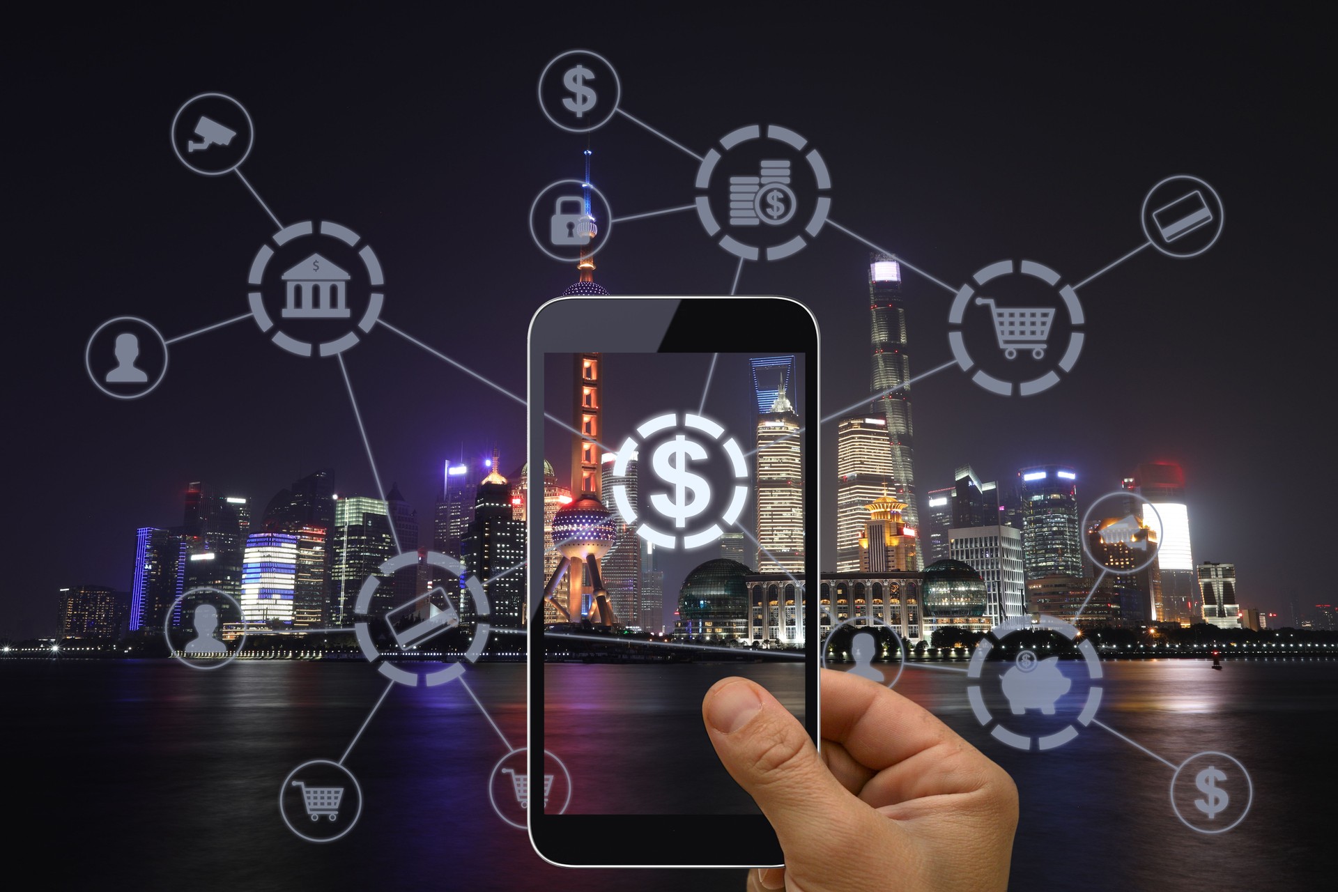 Fintech Electronic Banking Mobilnetztechnologie